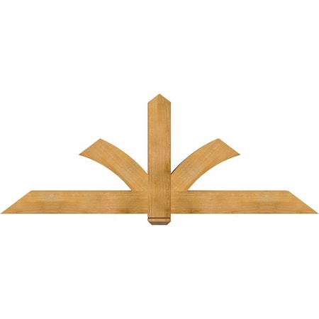 Ekena Millwork Redmond Rough Sawn Timber Gable Bracket, Western Red Cedar, 84"W x 31"H x 6"D x 6"F, 9/12 Pitch GBW084X31X0606RED00RWR